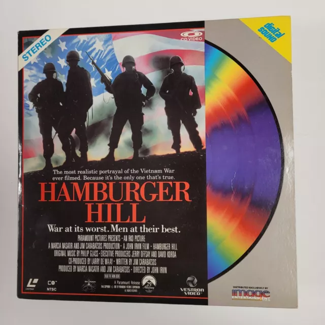 Hamburger Hill Laserdisc Vietnam War Video Extended Play Laser Disc 1987