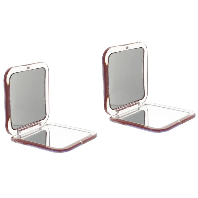 2 Count Mini-Handspiegel Klappbarer Schminkspiegel Kinderspiegel Kleiner Spiegel