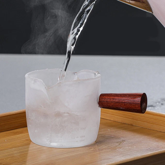Tasse à Mesurer à Double Bec Avec Béchers à Manche En Bois Pour Cuisine