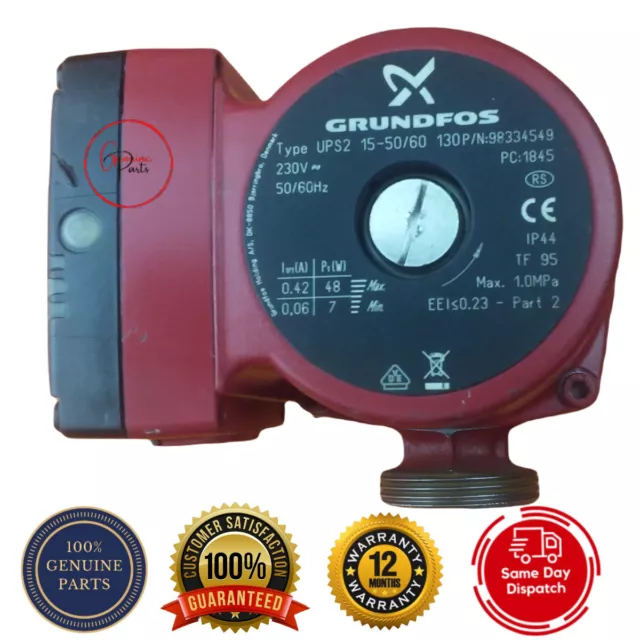 Grundfos 98334549 Ups2 15-50/60 Single Phase Pump