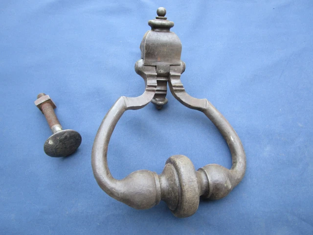 Gros anneaux heurtoir marteau de porte d'entrée fer occasion Haut 22,2 cm