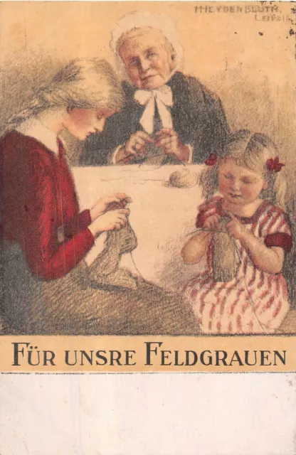 Für unsere Feldgrauen Rotkreuz Patriotika Postkarte AK 1918