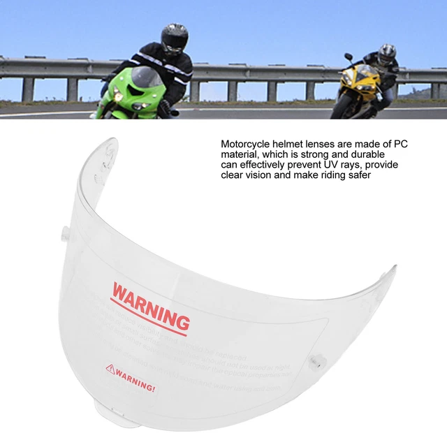 (Transparent) Motorcycle Helmet Visor PC Exquisite Workmanship Clear AntiUV