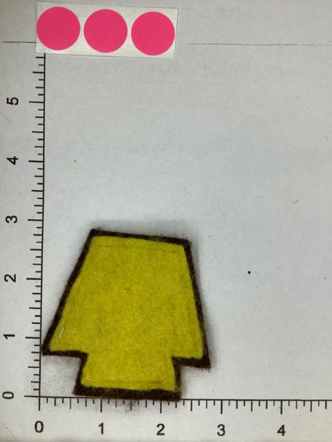 Pre Ww2  Yellow Keystone State Patch On Wool