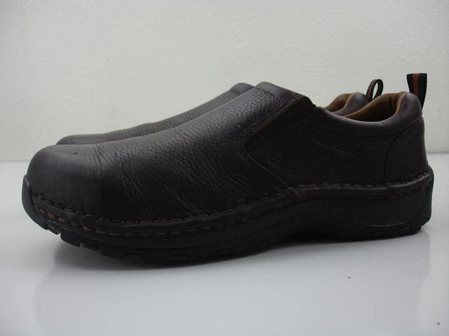 RED WING SHOES #4054 Brown Leather Safety Loafers Slip-on  display picture 3