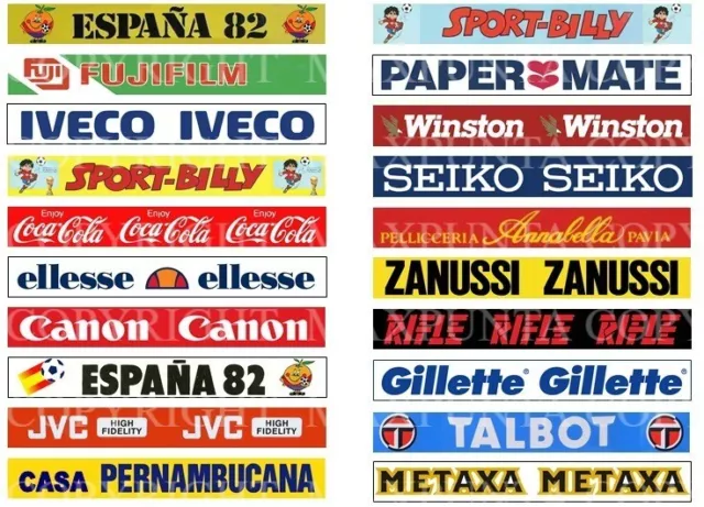 SUBBUTEO 20 STICKERS WORLD CUP ESPANA '82  OLD ADVERTISING for FENCE TRANSENNA