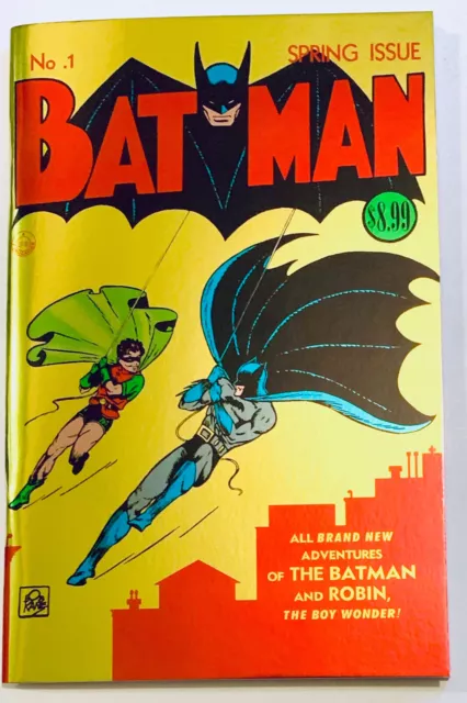 Batman #1 - Dc 2023 - Facsimile Of 1940 Debut Issue Batman Comic, Foil Edition