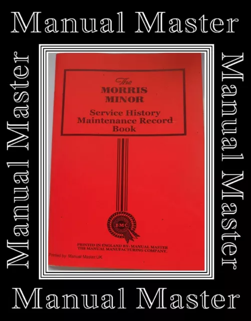 Morris Minor Service History Maintenance Record Book Manual