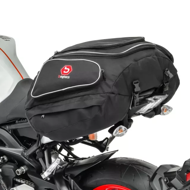 Sacoche de Selle Bagtecs X50 pour Moto Guzzi Breva 750 Sac Arrière noir