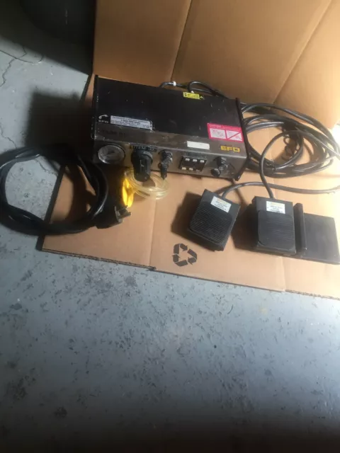 FREE SHIPPING EFD 1500DV 1500 DV dispense & vacuum 2 foot pedals 120v 1520 14089