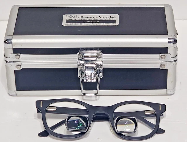 Designs for Vision's Surgical Telescope Glasses Medical Magnifying Loupe w/case