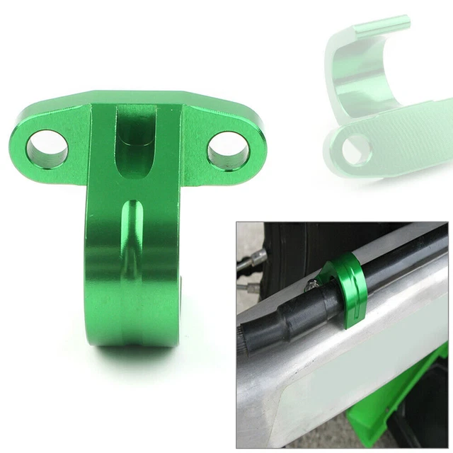 Rear Brake Line Hose Snap Clamp for Kawasaki KX250F KX450F CNC Motorcycle Green