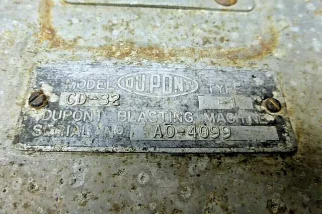 Vintage DuPont Blasting Machine Dynamite Mining
