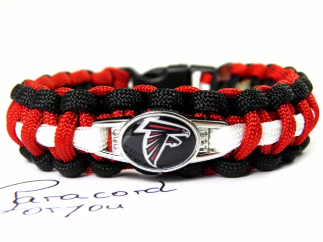 NFL Paracord Armband-Atlanta Falcons-2 Breiten-American Football