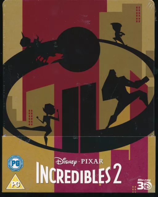 EBOND Incredibles 2 Uk Blu-ray 3d + Blu-ray Steelbook D286011