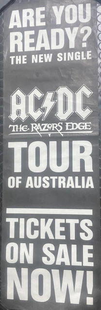 AC/DC - THE Razor's Edge RARE ORIGINAL AUSTRALIAN TOUR PROMO POLE ...