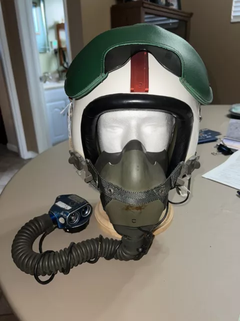 Swedish Air Force Pilot Helmet Type Ffv113A , With Ms 22001 Mask