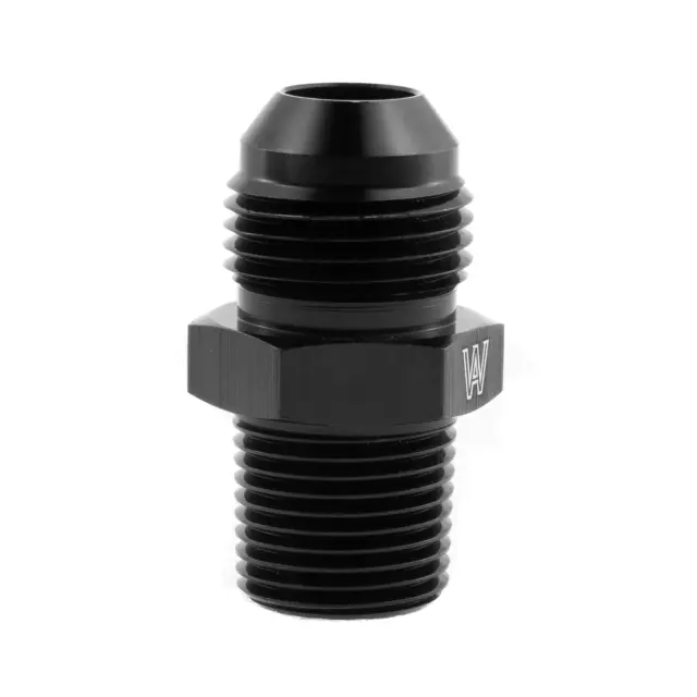 -6 AN to 3/8" NPT  Flare Male AN6 Straight Fitting Union Flare Adapter Aluminum
