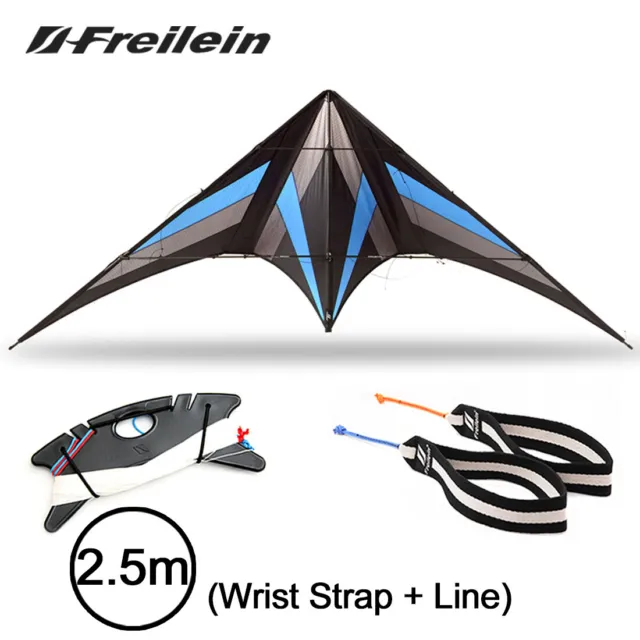 2.5m Stunt Kite Professional 2 Line Kite Flying Outdoor Fun Power Sport Toys P40