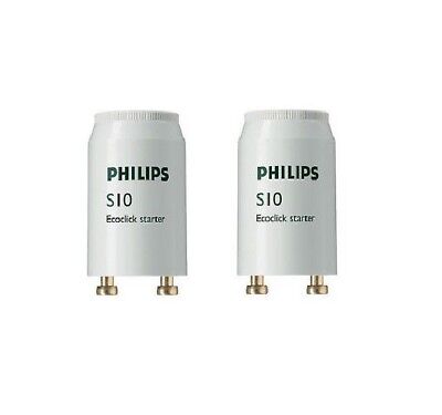 X 2 Philips S10 Lampada Fluorescente Base 4-65W (= Fsu ) Ecoclick 14w 18w 36w