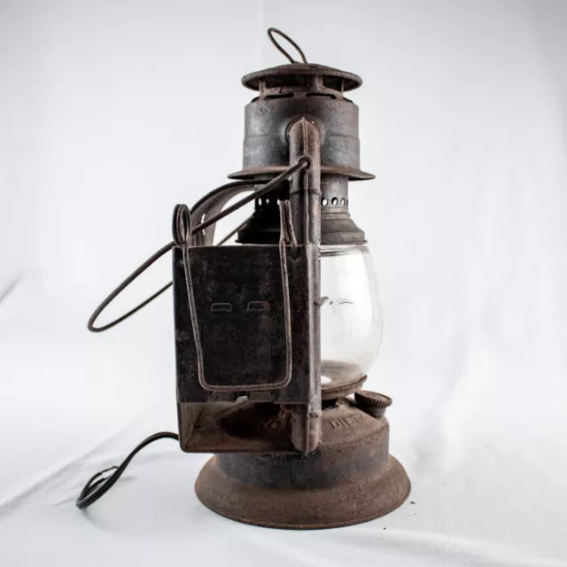 1880s Old Rustic Dietz Little Wizard NY Antique Wagon Lantern