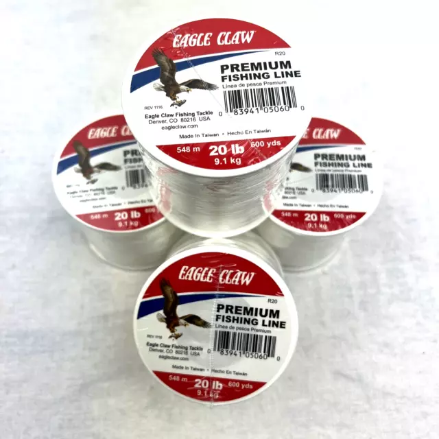 80 SPOOLS PREMIUM Eagle Claw Fishing Line 50 Pound Test 280 yds each spool  $170.00 - PicClick