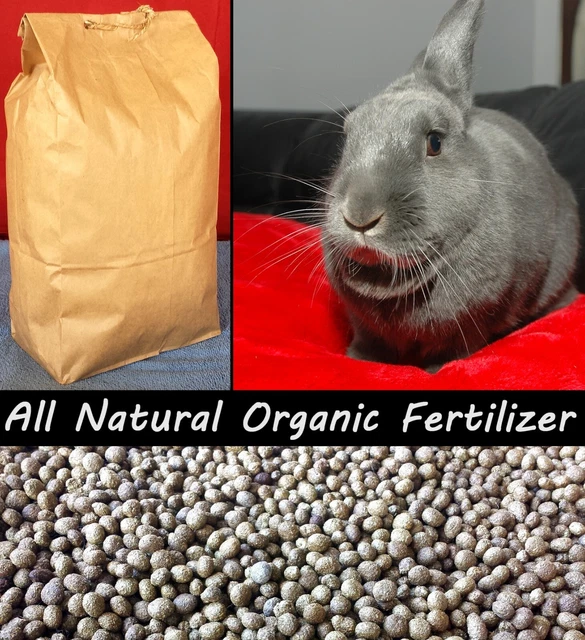 DRIED RABBIT MANURE Droppings Fertilizer Natural Organic 3 pound