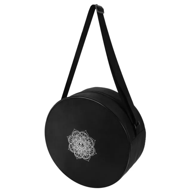 Borsa ruota yoga nylon nero mandala fiori 36 x 14 cm borsa ruota yoga per Y2721