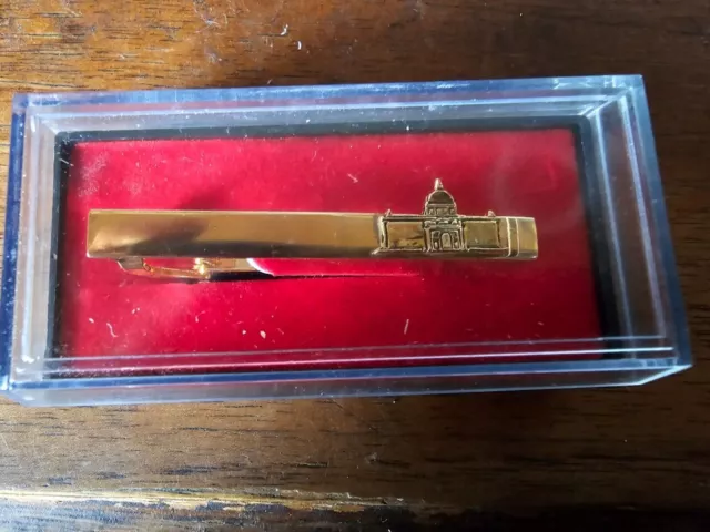 Krawattennadel/Tie Clip Gold 24KGF Berlin/Reichstag 750 Jahrfeier Limitiert