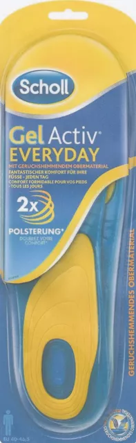 Scholl GelActiv Einlegesohlen Einlagen Everyday Freizeitschuhe 40-46.5 1 Paar