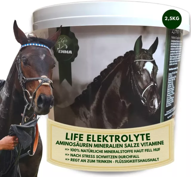 EMMA Elektrolyte Mineralien Pferd Energie Gesundheit Pferd Ergänzungsfutter2,5Kg