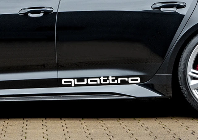 2 ST. QUATTRO 01 Aufkleber Sticker Audi Schriftzug Tuning SUV ...