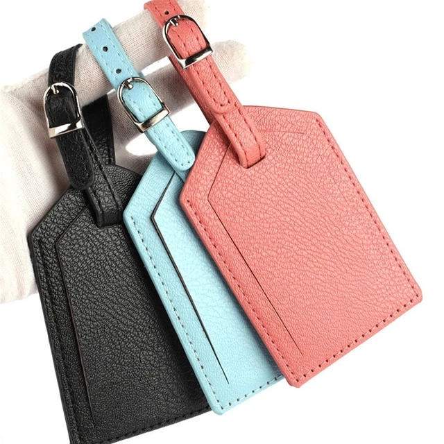 Leather Baggage Label Portable Travel Accessories Fashion Boarding Tags