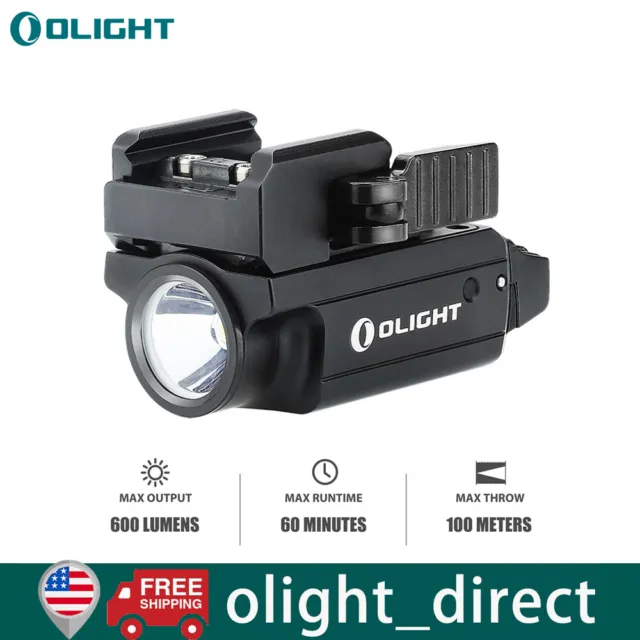 Olight PL-MINI 2 Valkyrie 600 Lumen USB Rechargeable Pistol Tactical Flashlight