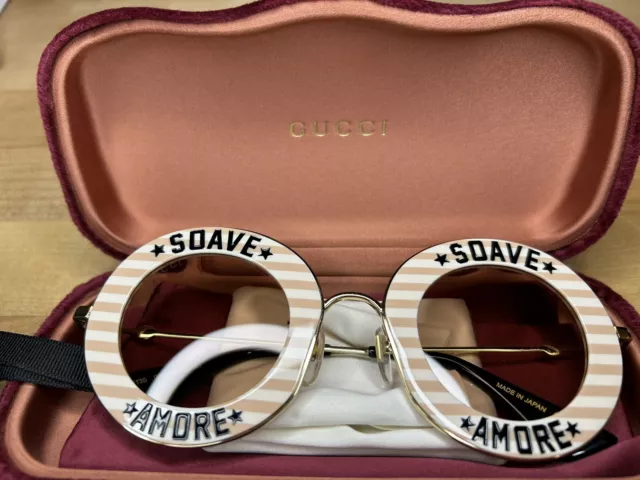 Gucci Women's Acetate Round Sunglasses *Soave Amore*