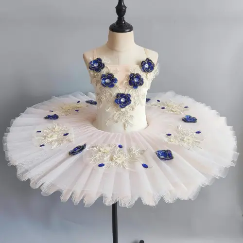 Flower Fairy Professional Ballet Tutu Grils Leotard Bodice Ballerina Dress