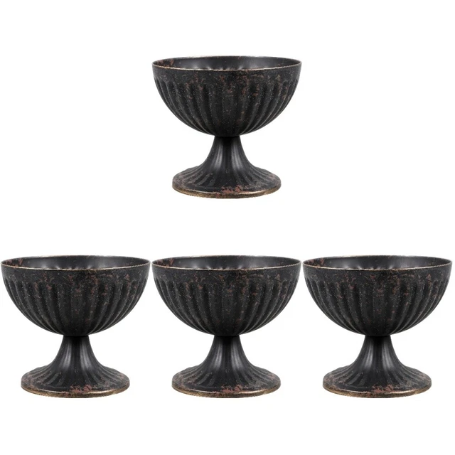 4 un. jarrón de metal para boda contenedor de flores decorativo urna jarrón mesa