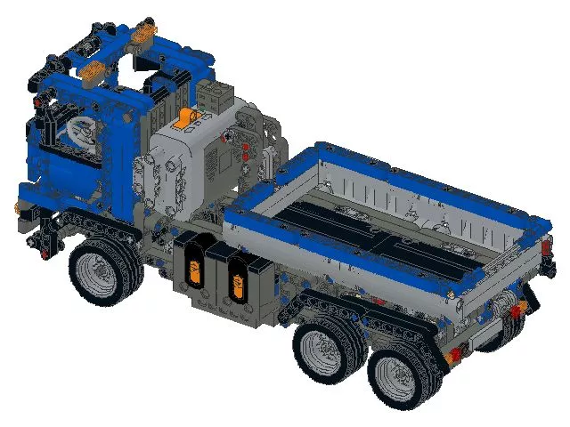 Bauanleitung instruction Umbau voll RC LKW 8052 Eigenbau Unikat Moc Lego Technic