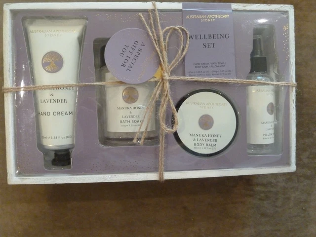 AUSTRALIAN APOTHECARY SYDNEY Well Being 4-piece Box Set Manuka 