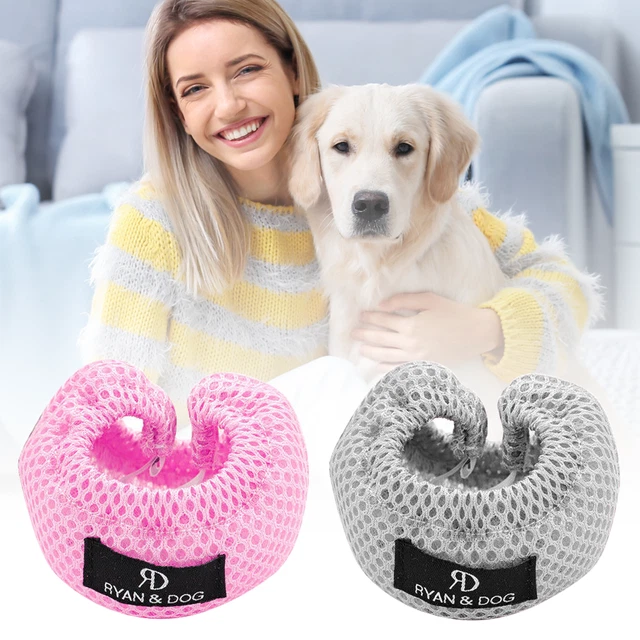 Pet Dog Muzzle Mesh Breathable Anti-Biting Anti-Barking Licking Adjustable S-L