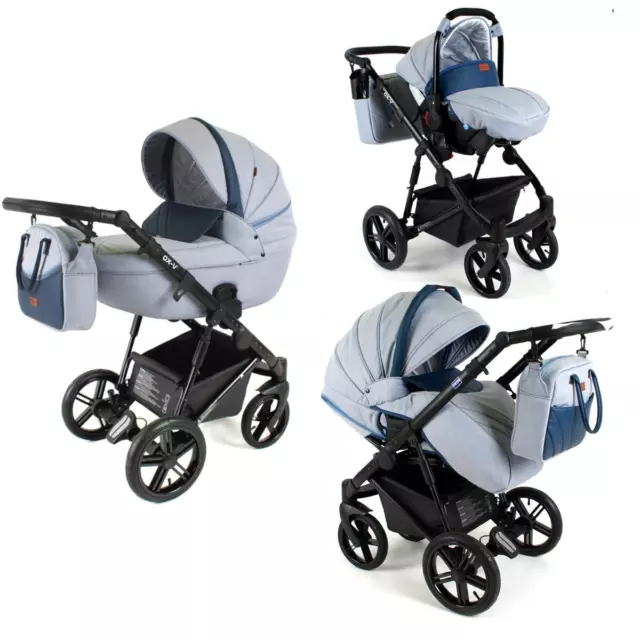 Poussette combine Landau Cosy 3 en 1 Isofix siège auto Matrix II by  Lux4kids