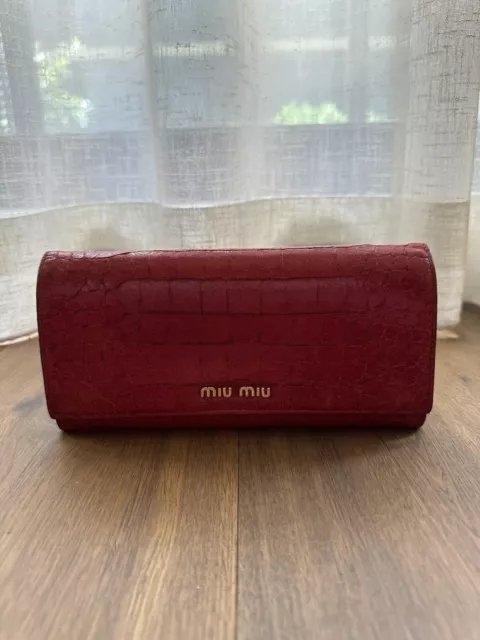 Miu Miu Red Wallet