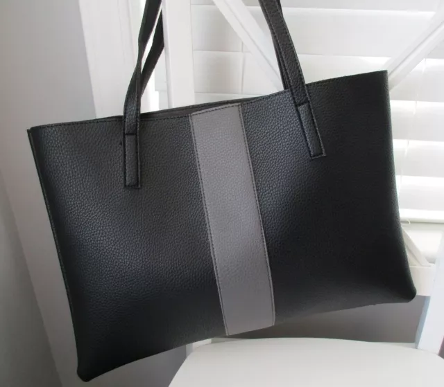 NWT VINCE CAMUTO Vegan X Fab Fit Fun Black Tote 12.00 PicClick
