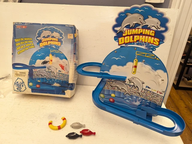 1985 JUMPING DOLPHIN Game Vintage Battery Operated In Box Dah Yang Toys Complete £17.99 ...