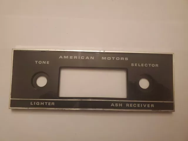 Amc Amx Javelin **Original** 1968-1969 Radio Dash Faceplate
