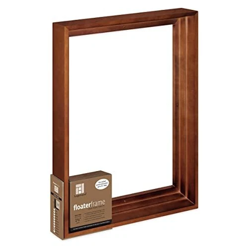 Ampersand Floaterframe Readymade Frame for Flat and 1 1/2" Deep Wood Panel an...