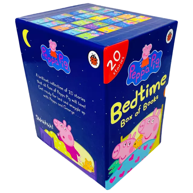 Peppa Pig Bedtime Stories 20 Books Children Pack Hardback Box Set By -  Ladybird