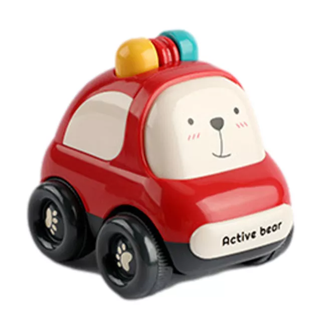 1*baby Two-Way Inertia Car Durable Pull Back Vehicle Toy Random Color