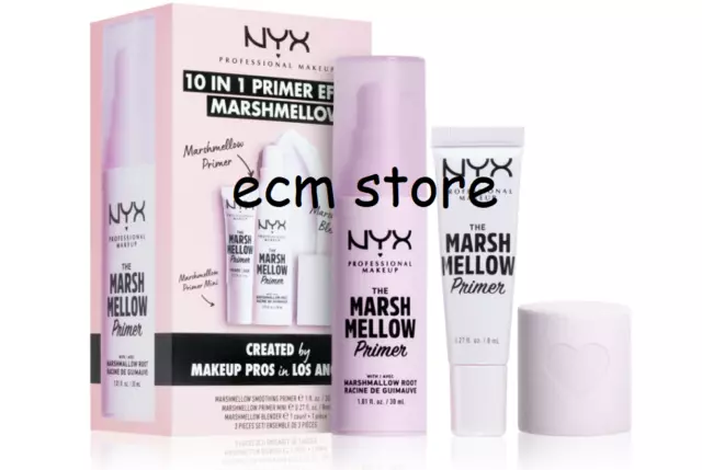 NYX Coffret Cadeau 10 En 1 Primer Effect Marshmellow Pour Fond De Teint / EBQC