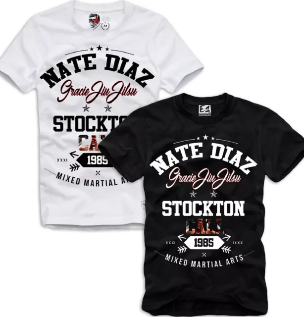E1Syndicate Nate Diaz T-Shirt Mma Ufc Jiu Jitsu Nick Boxing Stockton Slap 2890